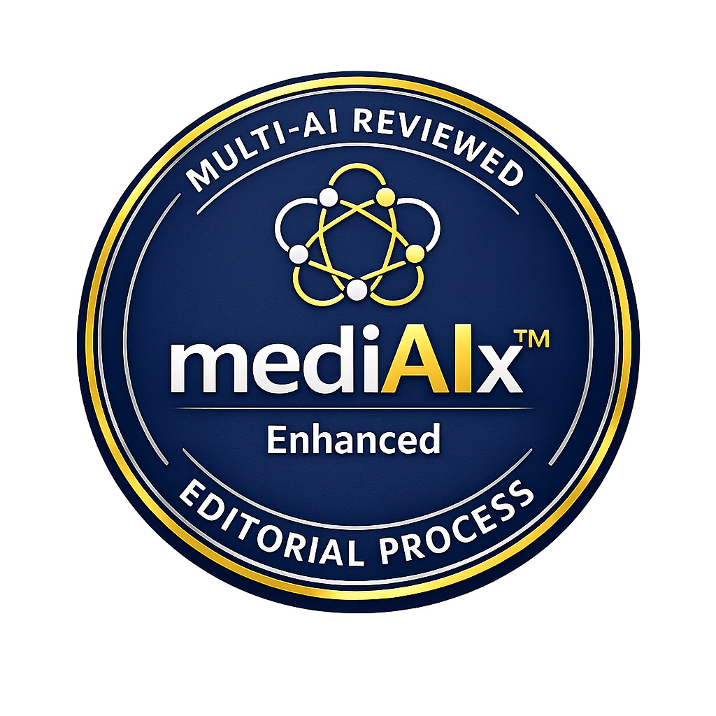 mediAIx Enhanced multi-AI reviewed editorial process seal